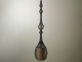 Lampa wisząca EMPEROR czarno beżowa 20x92cm [AZ01590]